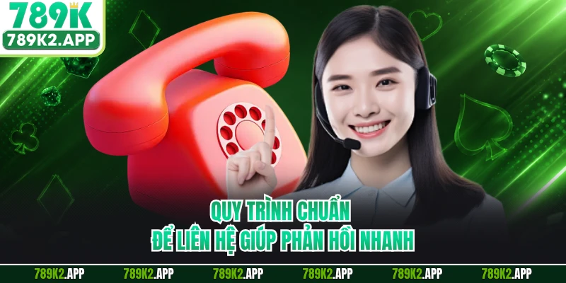 Quy trình chuẩn để liên hệ giúp phản hồi nhanh